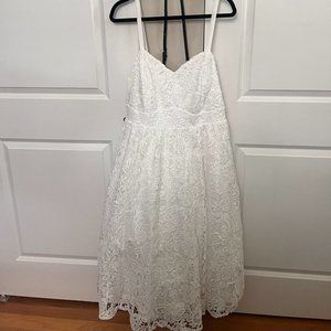 TORRID Midi Crochet Lace Sweetheart Dress Size 1 NEW WITH TAGS